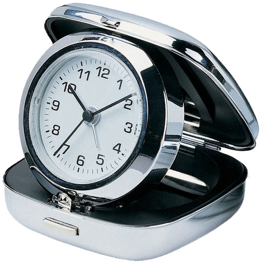 Promotional Pop Up Desk Clock Open